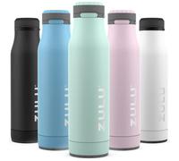 ZULU Ace Bouteille d'eau isotherme en acier inoxydable avec couvercle de verrouillage anti-fuite et base amovible, Yucca, 710 ml