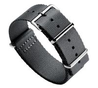 ZULUDIVER Bracelet de montre Apex en polyester, gris titane, 20 mm