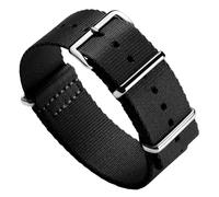 ZULUDIVER Bracelet de montre Apex en polyester, noir, 22 mm
