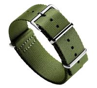 ZULUDIVER Bracelet de montre Apex en polyester, vert militaire, 20 mm