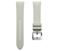 ZULUDIVER Bracelet de montre StormForce, blanc vintage + luminescent, 22 mm