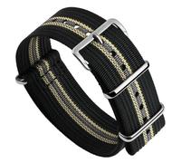 ZULUDIVER HydraRib Bracelet De Montre Militaire, En Nylon Nervuré Résistant, Sans PFAS, Imperméable Et À Séchage Rapide, Certifié OEKO-TEX, Avec Boucles En Acier Inoxydable, Thésée, 20mm