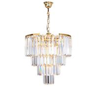 Zuma Line Amedeo lampe suspendue 5x40 W doré-cristal 17106/4+1-GLD