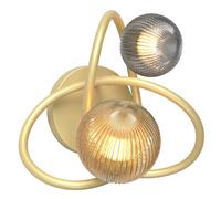 Zuma Line Arlon applique murale 2x3.5 W doré-gris-ambre MB4922-2-EGBDN