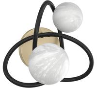 Zuma Line Nisyro applique murale 2x3.5 W noir-doré MB4922-2-EBGN