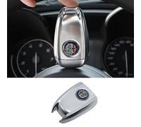 ZUMAHA Coque De Clé Voiture Télécommandes Key Cover pour Alfa Romeo Giulia Stelvio Remplacement Accessoires,Silverstyle-A