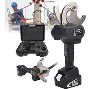 ZUMAHA Coupe-CâBle Hydraulique éLectrique à Cliquet, Outil De Sertissage Hydraulique 60kn, Outil De Coupe-CâBle De Batterie, Coupe-CâBle éLectrique, Tranchant Et PréCis, Coupe-CâBle en Acier,EC-75