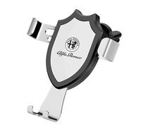 ZUMAHA Support De Téléphone De Voiture pour Alfa Romeo Giulia Stelvio 2017 2018 2019 2020 2021 2022 2023 360 Degrés Rotatif Smartphone Phone Holder Accesoire,Silverstyle
