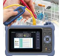 ZUMAHA Testeur De Fibre Optique Otdr 1310/1550 Nm, Testeur De RéSeau Optique IntéGré, RéFlectomèTre De Fibre Optique, avec éCran Tactile De 4,3 Pouces, Otdr Multifonctionnel avec Carte D'éVéNements