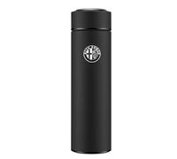 ZUMAHA Voiture Bouteilles Isothermes Acier Inoxydable pour Alfa Romeo 147GTA Tonale Giulia Mito 156 159 Giulia Tasse Cafe Bouteille Infuseur à thé Water Bottle Travel Mug,Blackstyle