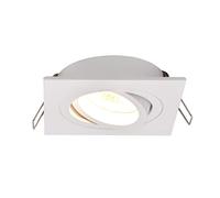 Zumaline RONDOO Downlight encastré carré, blanc, 1x GU10