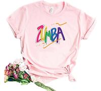 Zumba Athletic Manches Courtes Graphique T-Shirt imprimé Danse Entraînement Top Casual Tee pour Femmes Slim Fit
