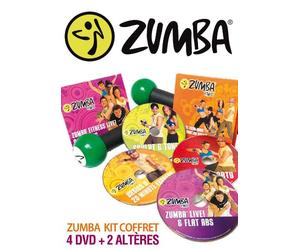 ZUMBA Coffret 4 DVD + 2 Haltères - Version Française