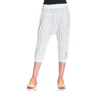 Zumba Fitness Aztec Harem Pantacourt Femme, Wear It Out White, FR : M (Taille Fabricant : M)
