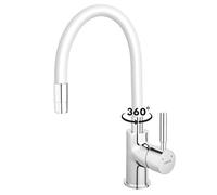Ferro Mitigeur de cuisine sur pied Zumba BZA4W chrome-blanc
