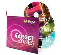 Zumba Target Zones 3-DVD set (Abs & Legs - Cardio & Glutes - Arms & Obliques)