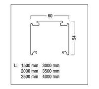 Zumtobel Zumtobel Rail porteuse TECTON T 1500 WH 1500 mm blanc Quantité:1