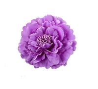 ZUMUii Butterme Multicolor Chiffon Fleurs Pétale Clip de Cheveux Clip Bow Barrettes Accessoires Alligator Clip Girls Headwear Coiffe Flower Bow Hairclip (Violet Clair)