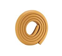 ZumZup 2 Mètre Protection d'Angles et Rebords pour Bébés Super Souple Anti Choc Mousse Bord L-Forme Protecteur Sécurité Rouleau de Mousse sur Coins de Murs Bords de Table Couleur du bois 35mm*12mm*2m