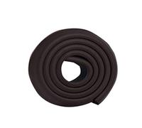 ZumZup 2 Mètre Protection d'Angles et Rebords pour Bébés Super Souple Anti Choc Mousse Bord L-Forme Protecteur Sécurité Rouleau de Mousse sur Coins de Murs Bords de Table noir 35mm*12mm*2m