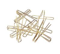 Zunate 10 Pièces 10 Pcs Trombones Métalliques pour Bureau Domicile | Construction galvanisée durable, organiseur de documents polyvalent, ensemble quotidien de dix pièces, fixation rapide et