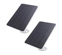 Zunate 2 Pack - Panneau Solaire pour Sonnette à Anneau 1/2/3/3 + / 4, Chargeur Solaire 10W avec Supports Muraux à 360 °, IP65 Imperméable, Câble de 9,8 Pieds