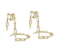 Zunate 2 PCS Support à Vin en Chaîne en Fer Une Bouteille Murale Flottant | Conception de suspension, construction en fer épaissi, bouteilles standard de 750 ml, décoration de bar à domicile, cadeau