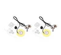Zunate 2 Pièces Kit de Micro pour Guitare Acoustique Mandoline Violon Banjo | Transducteur précâblé, capteur 2 pouces, montage facile, sortie claire, câble 20 pouces
