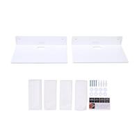 Zunate 2Pack Étagère Murale Flottante en Acrylique Sans Perçage pour | Adhésif mural, transparent, étagère de rangement d\'angle, support de douche, installation facile
