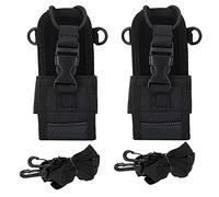 Zunate 2PCS Housse de Protection pour Talkie-walkie, MSC-20D Universel Nylon Bandoulière Large Ajustable Pochette pour étui de Protection pour Talkie-walkie