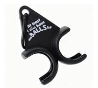 Zunate 2pcs Support de Golf 2 Fentes Clip Accrochable pour Ceinture Sac | Rangement à double balle, conception à crochet portable, gadget de parcours amusant, clip de transport sécurisé, ABS léger