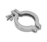 Zunate 4 Ensembles de Pinces à Vide en Acier Inoxydable avec Joints Toriques en Caoutchouc fluoré, Pince Rapide à écrou à Oreilles pour Système de Vide, Kit de Pinces en Acier Inoxydable 304 pour