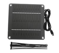 Zunate 4W 12V Monocristallin Panneau Solaire Portable Chargeur Type C | Conception pliable compacte, trous de montage pré-percés, puissance de camping en plein air, faible rendement lumineux,