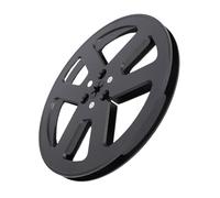 Zunate 7 Pouces Vide à Prendre en Bobine, 6 Trous Ouverts Audio NAB Bride Enregistrement Vide Take-up Machine Reel Part Remplacement Small Hub pour L'enregistrement pour Revox Studer (BLACK)