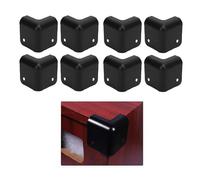 Zunate 8pcs Protégeurs D'angle de Haut-parleur, Armoire en Fer Enveloppe de Garde D'angle avec Trous de Vis pour le Haut-parleur D'amplificateur de Guitare