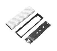 Zunate Adaptateur de Boîtier SSD M.2 NGFF sans Outil TA NVME HDD Box B M, Protocole UASP de Prise en Charge du Disque SSD Externe pour la Taille de SSD NVME 2230/2242/2260/2280 (Argent)