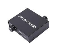Zunate Adaptateur de Carte Son USB Externe, Haute fidélité 16 Bits 48 KHz, Plug and Play pour Ordinateurs Portables et PC, Conception Compacte en Alliage D'aluminium