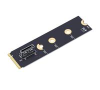 Zunate Adaptateur M.2 NVMe vers OCuLink SFF-8611/8612 PCIe 4.0 | PCIe 4.0 X4, 64 Gbit/s, M-Key, OCuLink SFF-8611/SFF-8612, Prise en Charge 2230-2280, Conception Verticale