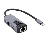 Zunate Adaptateur USB C vers Ethernet 5 Gbit/s, Convertisseur Réseau 5000 Mbps Type C 3.0 vers RJ45 pour Ordinateur Portable, Boîtier en Aluminium pour Wins 10, pour OS X 10.6 à 11.x