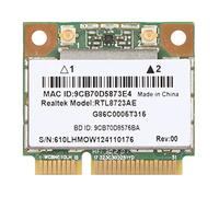 Zunate Adaptateur Wi-FI Mini PCI-E, RTL8723AE Carte Réseau sans Fil Mini Pci-Express 300M BT 4.0, Prend en Charge Le Protocole 802.11b/g/n