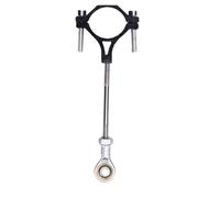 Zunate Alloy RC Crawler Camping Trailer Tow Hook (Black) | Liaison à prise large, attelages à dégagement rapide, support de serrage sécurisé, coupleur tout-terrain