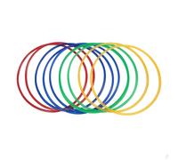 Zunate Anneaux de Cerceau de 18,9 Pouces 10 Pièces avec Connecteurs |Ensemble d'exercices d'entraînement Sensoriel pour Enfants pour le Jeu de Fitness à Domicile