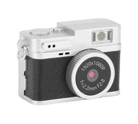 Zunate Appareil Photo Porte-clés Rétro, 64GB Vidéo HD 1080P 2MP Type C Instantané avec Écran Couleur 0,96 Pouce et 4 Filtres Lampe Torche OTG Portable Rétro pour la Photographie de (Black)