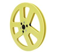 Zunate Bobine réceptrice vide 1/4 7 Inch, 6 trous bride audio ouverte universelle NAB ABS pour enregistrement sonore pièce de rechange pour machine petit moyeu pour enregistrement (YELLOW)