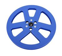 Zunate Bobine réceptrice vide 1/4 7 Inch, 6 trous bride audio ouverte universelle NAB ABS pour enregistrement sonore pièce de rechange pour machine petit moyeu pour enregistrement (BLUE)