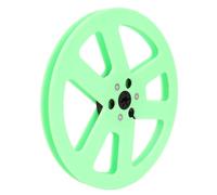 Zunate Bobine réceptrice vide 1/4 7 Inch, 6 trous bride audio ouverte universelle NAB ABS pour enregistrement sonore pièce de rechange pour machine petit moyeu pour enregistrement (GREEN)