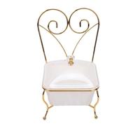 Zunate Boîte à Bonbons en Forme de Chaise avec Couvercle - Écrou Transparent et Porte-Bonbons pour, Fruits Secs, Boîte à Dragées de Style Européen pour les Fêtes, Ouverture à une Main, Bords Lisses