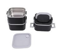 Zunate Boîte à Lunch Isotherme en Acier Inoxydable 3 Couches 2100 Ml | Récipient alimentaire empilable Portable, pot de repas thermique, bureau de pique-nique de Camping