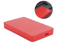 Zunate Boîtier de Disque Dur, Boîtier de Disque Dur Externe USB3.0 Boîtier D'extraction SSD SSD SATA vers USB 2,5 Pouces, Prend en Charge Un Disque SSD SATA de 7/9 Mm D'épaisseur 2,5 Pouces (Rouge)