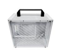 Zunate Boîtier D'ordinateur ITX avec Panneau Latéral en Acrylique pour PC de Jeu, Boîtier Compact Durable pour Le Bureau à Domicile, Prend en Charge Un GPU Long 280MM